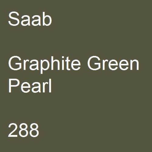 Saab, Graphite Green Pearl, 288.